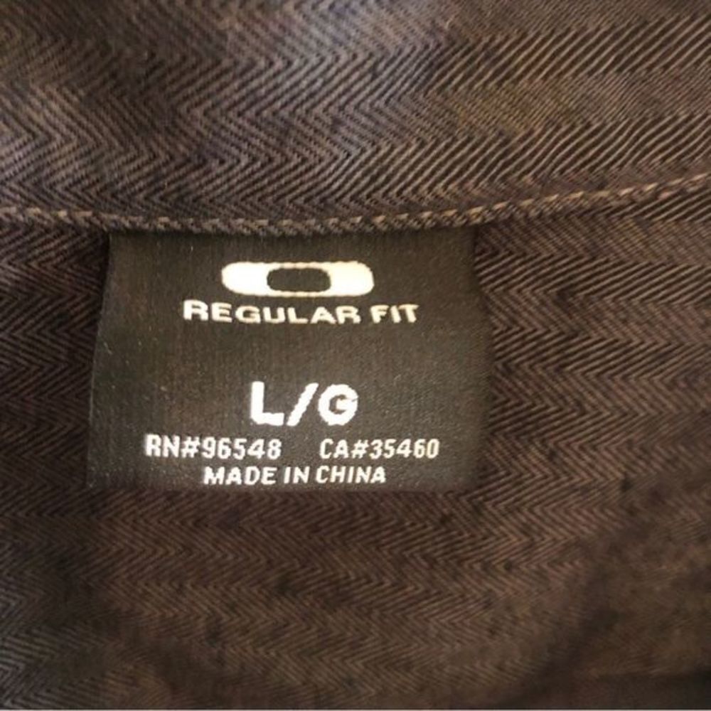 Oakley Mens‎ Casual Tactical Gray Convertible Sleeves Button Down - Picture 5 of 8